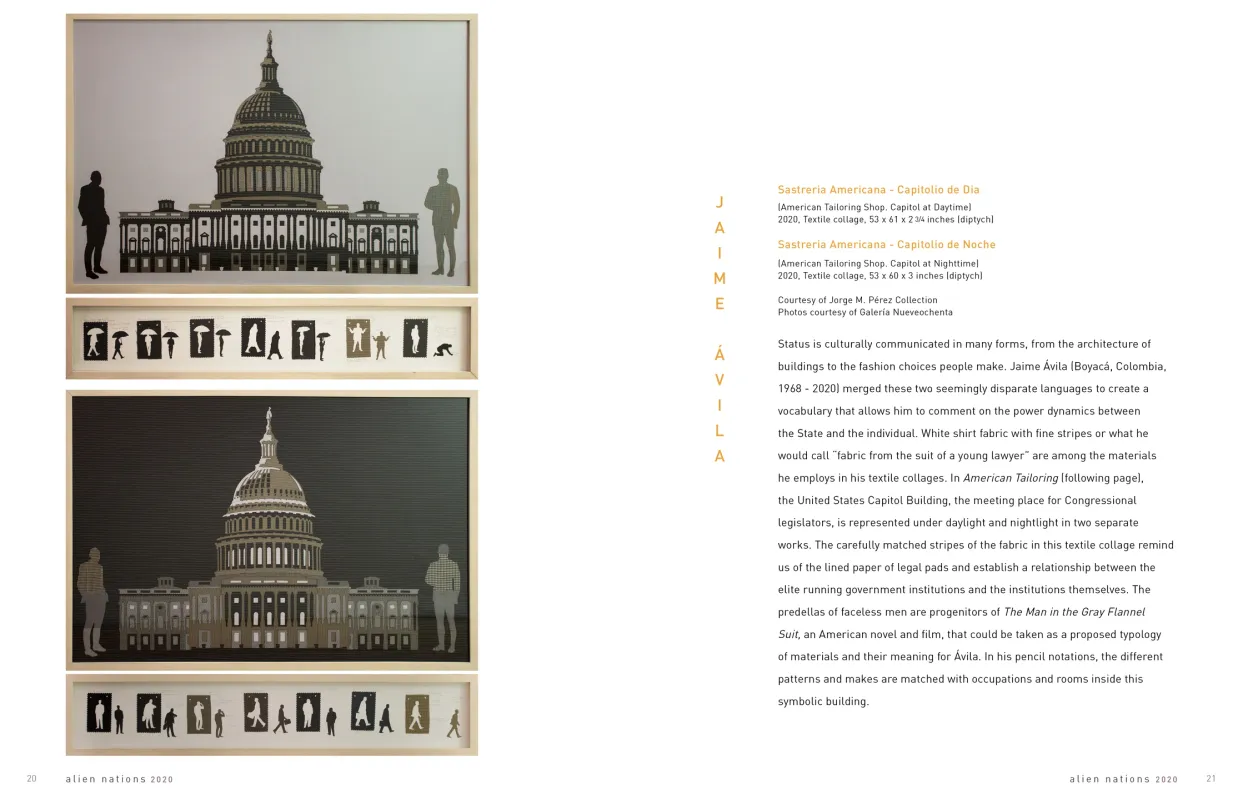 Alien Nations 2020 exhibition catalogue, pages 20–21