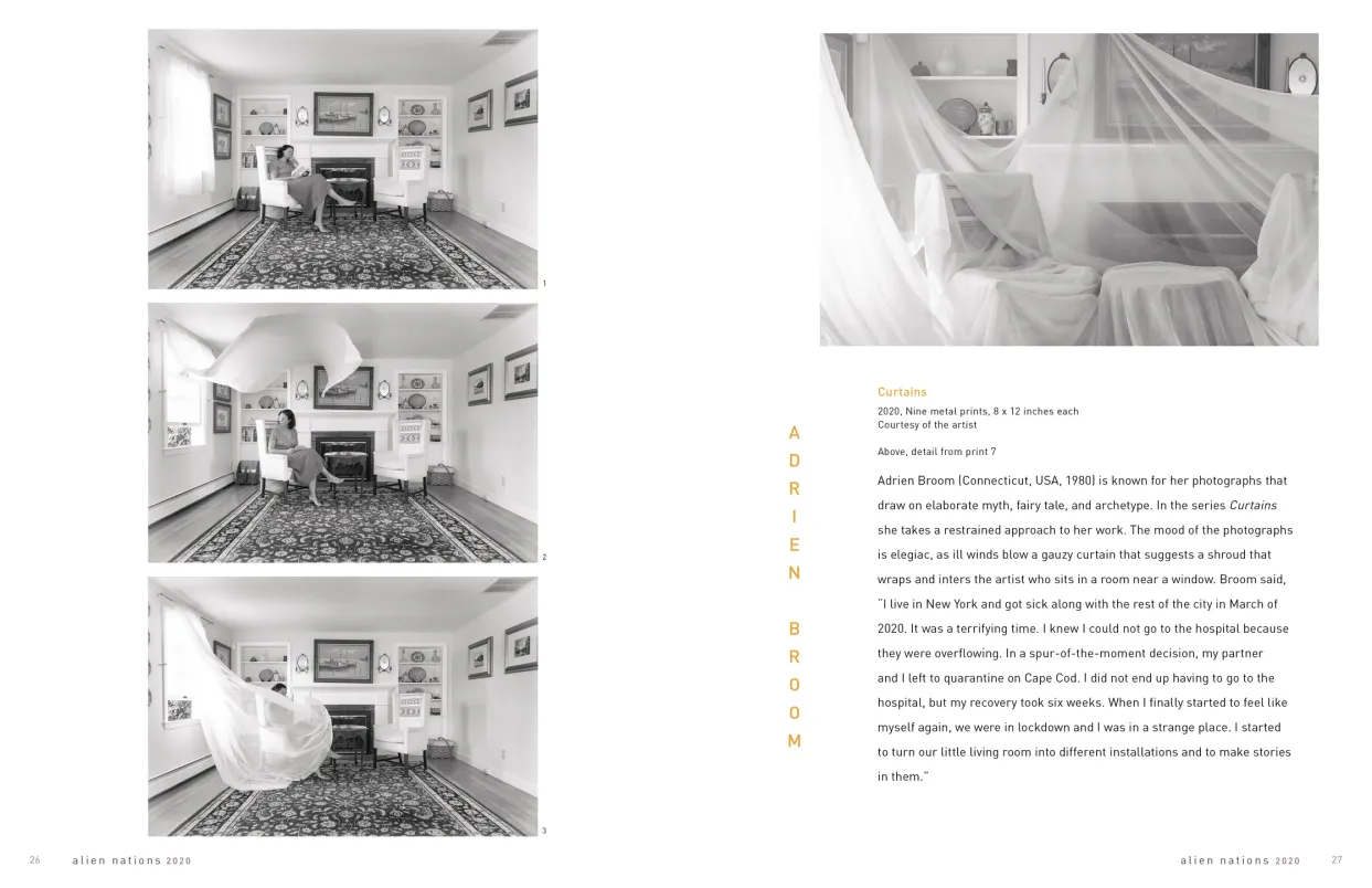 Alien Nations 2020 exhibition catalogue, pages 26–27