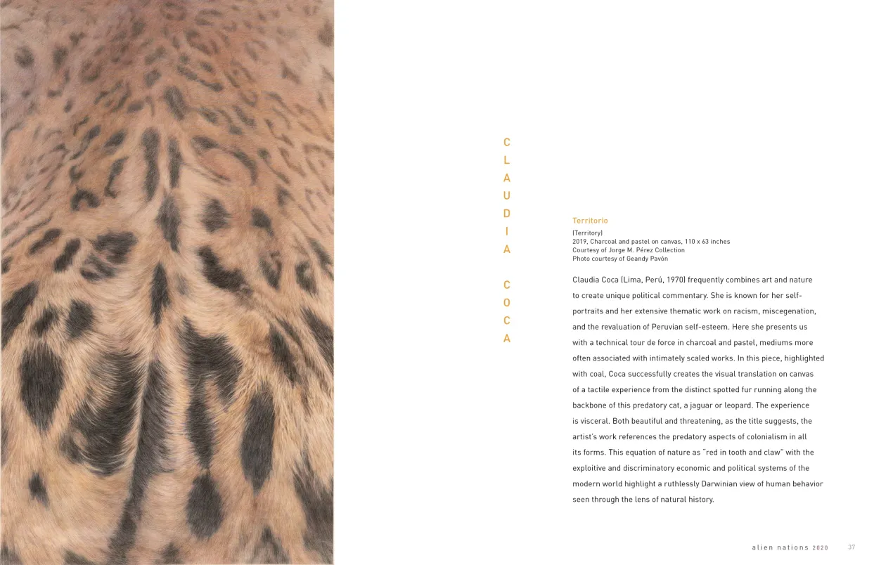 Alien Nations 2020 exhibition catalogue, pages 36–37