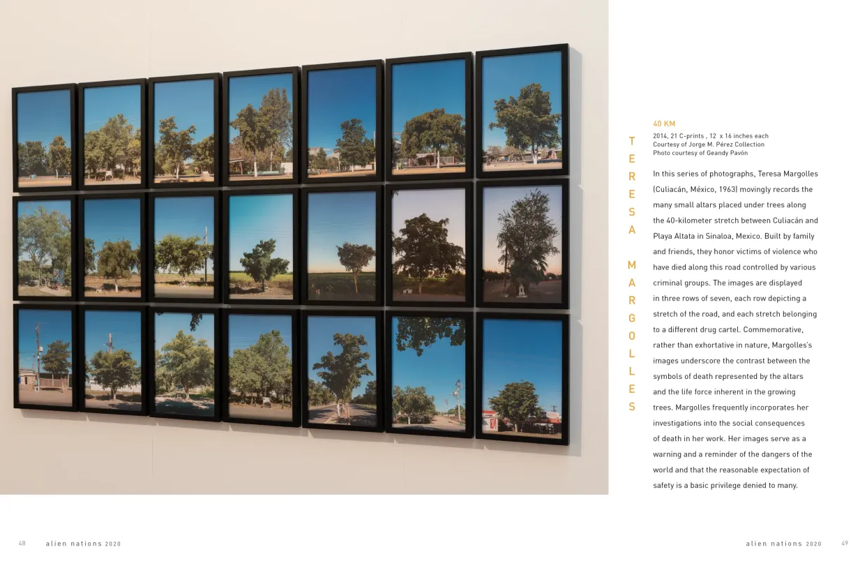 Alien Nations 2020 exhibition catalogue, pages 48–49
