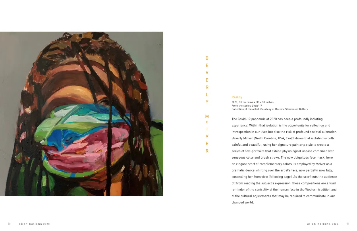 Alien Nations 2020 exhibition catalogue, pages 50–51