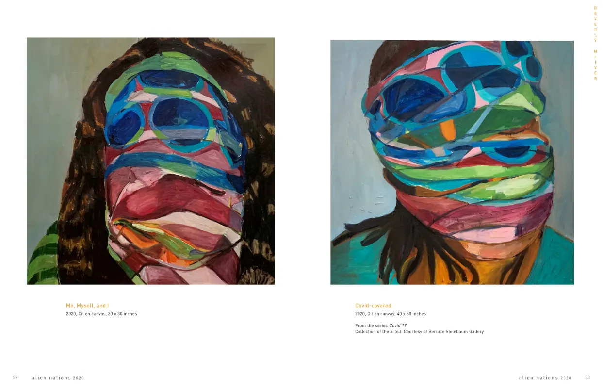 Alien Nations 2020 exhibition catalogue, pages 52–53