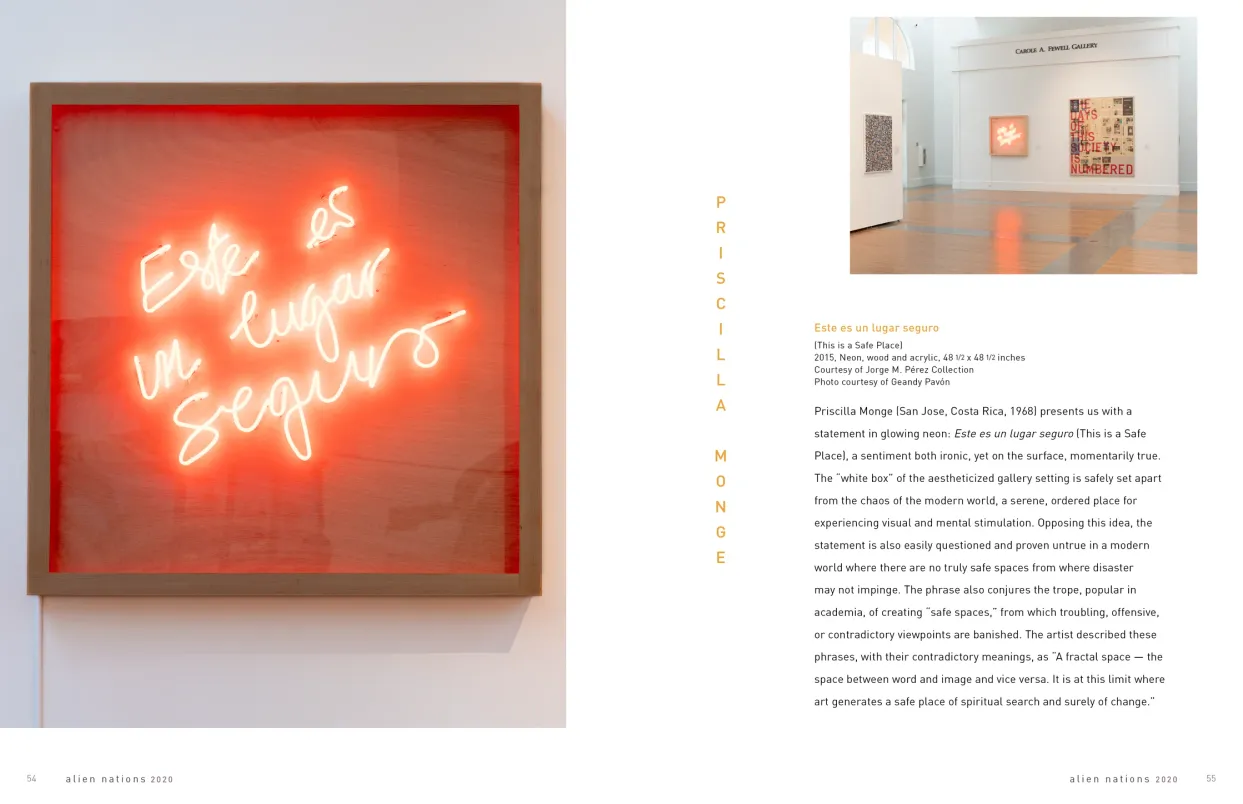 Alien Nations 2020 exhibition catalogue, pages 54–55