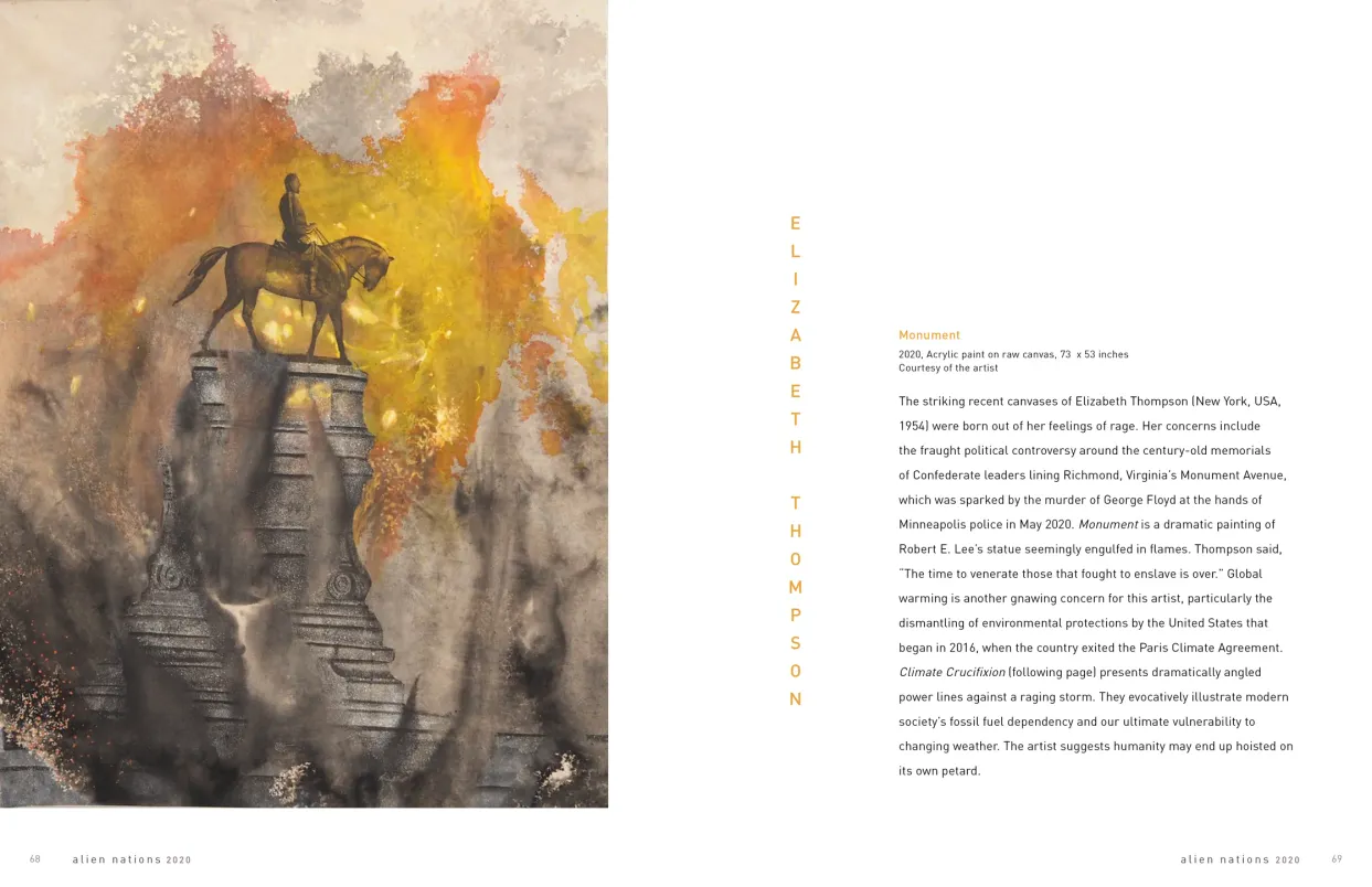 Alien Nations 2020 exhibition catalogue, pages 68–69