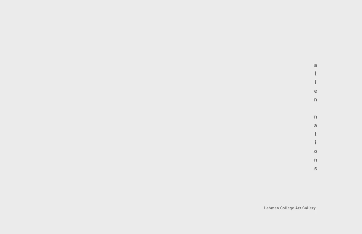 Alien Nations exhibition catalogue, pages 2–3