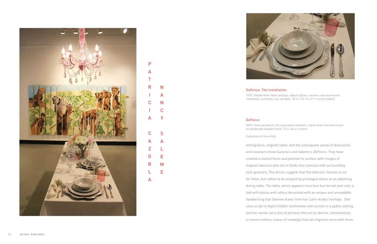 Alien Nations exhibition catalogue, pages 26–27