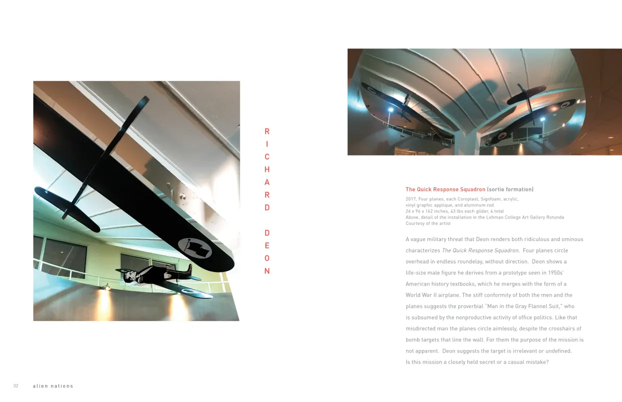Alien Nations exhibition catalogue, pages 32–33