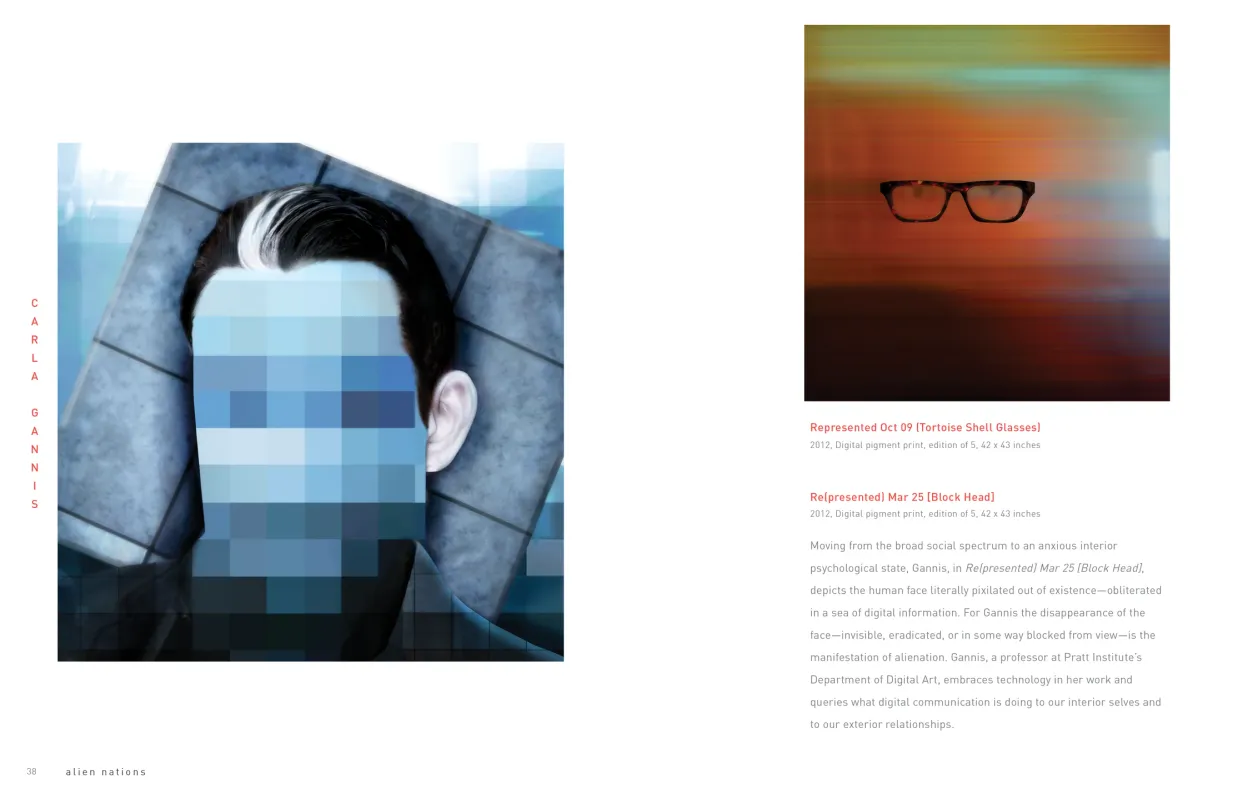 Alien Nations exhibition catalogue, pages 38–39