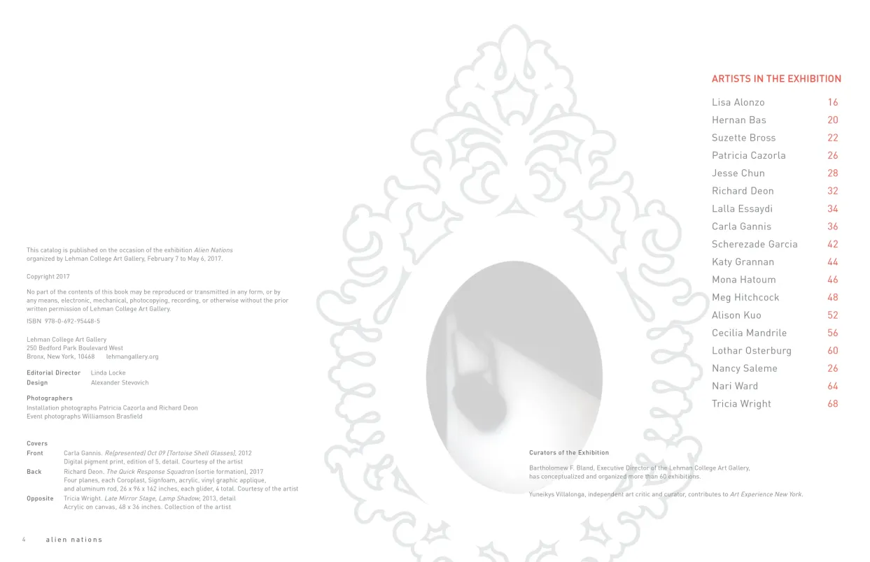 Alien Nations exhibition catalogue, pages 4–5