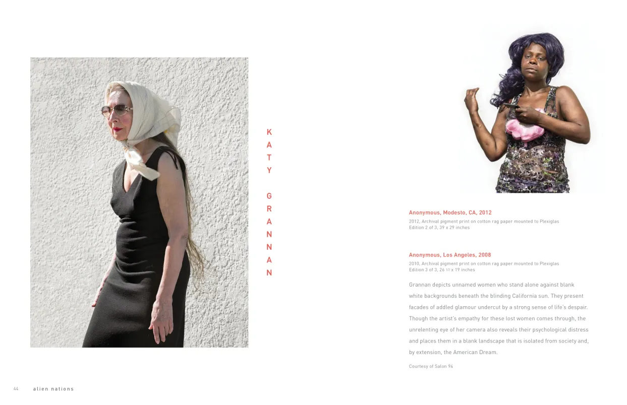 Alien Nations exhibition catalogue, pages 44–45