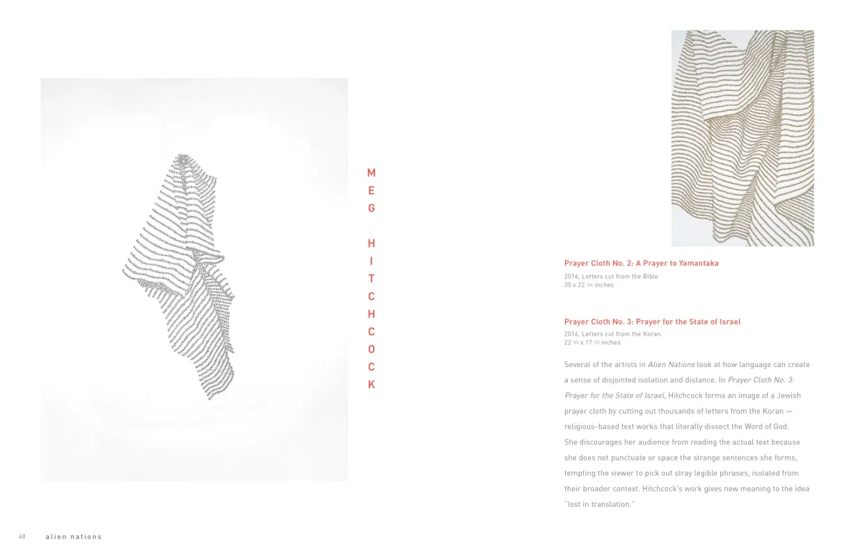 Alien Nations exhibition catalogue, pages 48–49