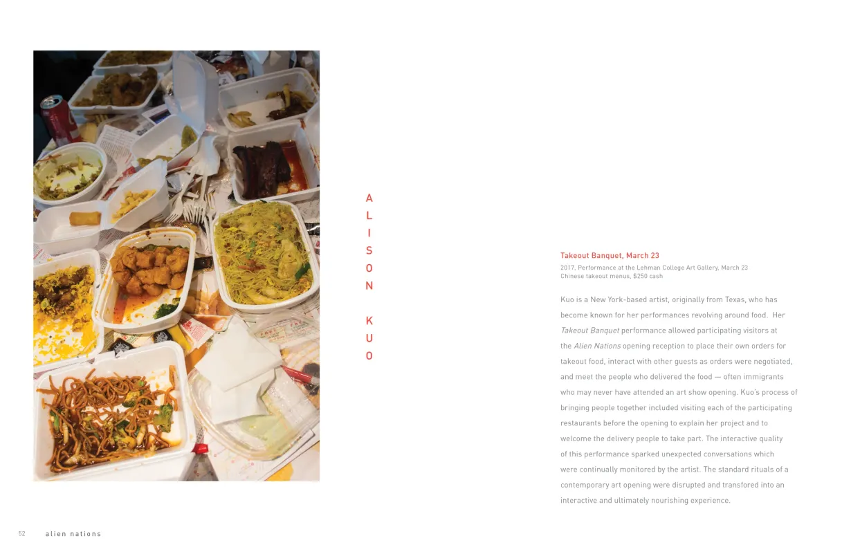 Alien Nations exhibition catalogue, pages 52–53