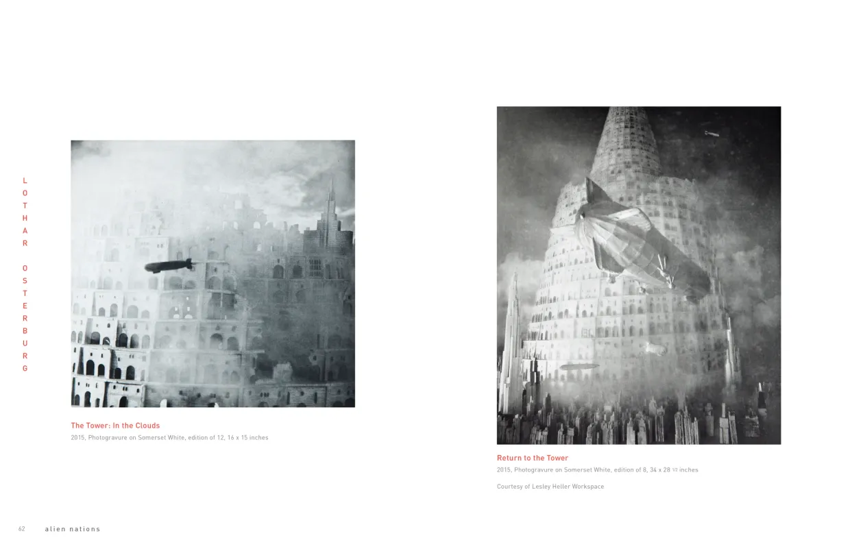 Alien Nations exhibition catalogue, pages 62–63