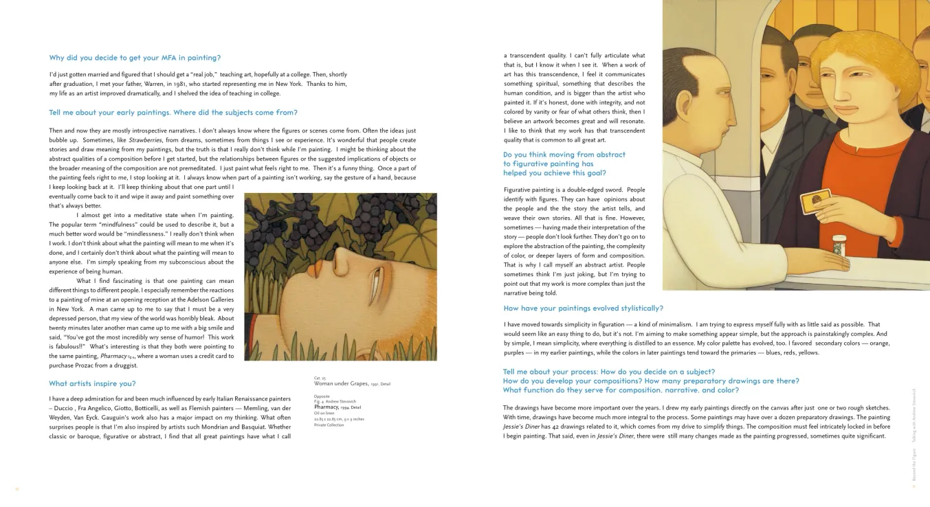 Andrew Stevovich: Beyond the Figure monograph, pages 10–11