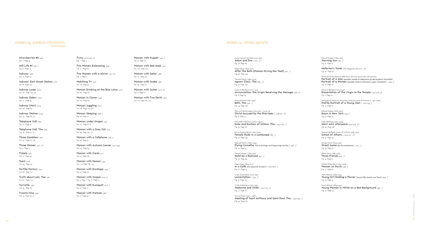 Andrew Stevovich: Beyond the Figure monograph, pages 224–225