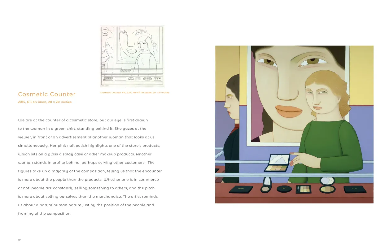 Andrew Stevovich: Contemplating Figures exhibition catalogue, pages 12–13