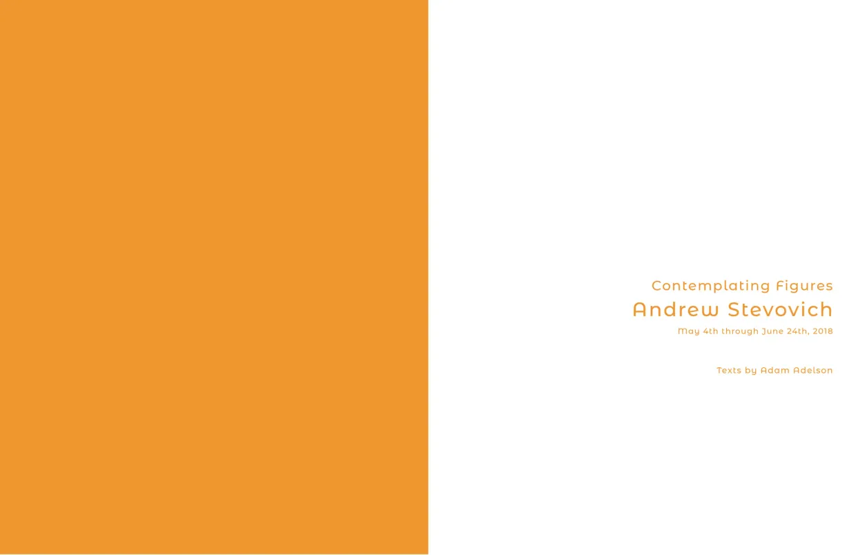Andrew Stevovich: Contemplating Figures exhibition catalogue, pages 2–3