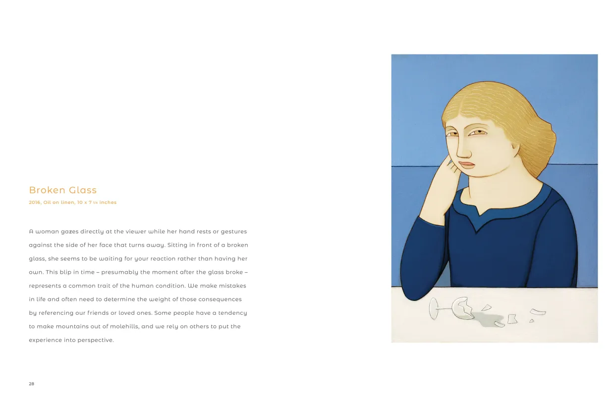 Andrew Stevovich: Contemplating Figures exhibition catalogue, pages 28–29