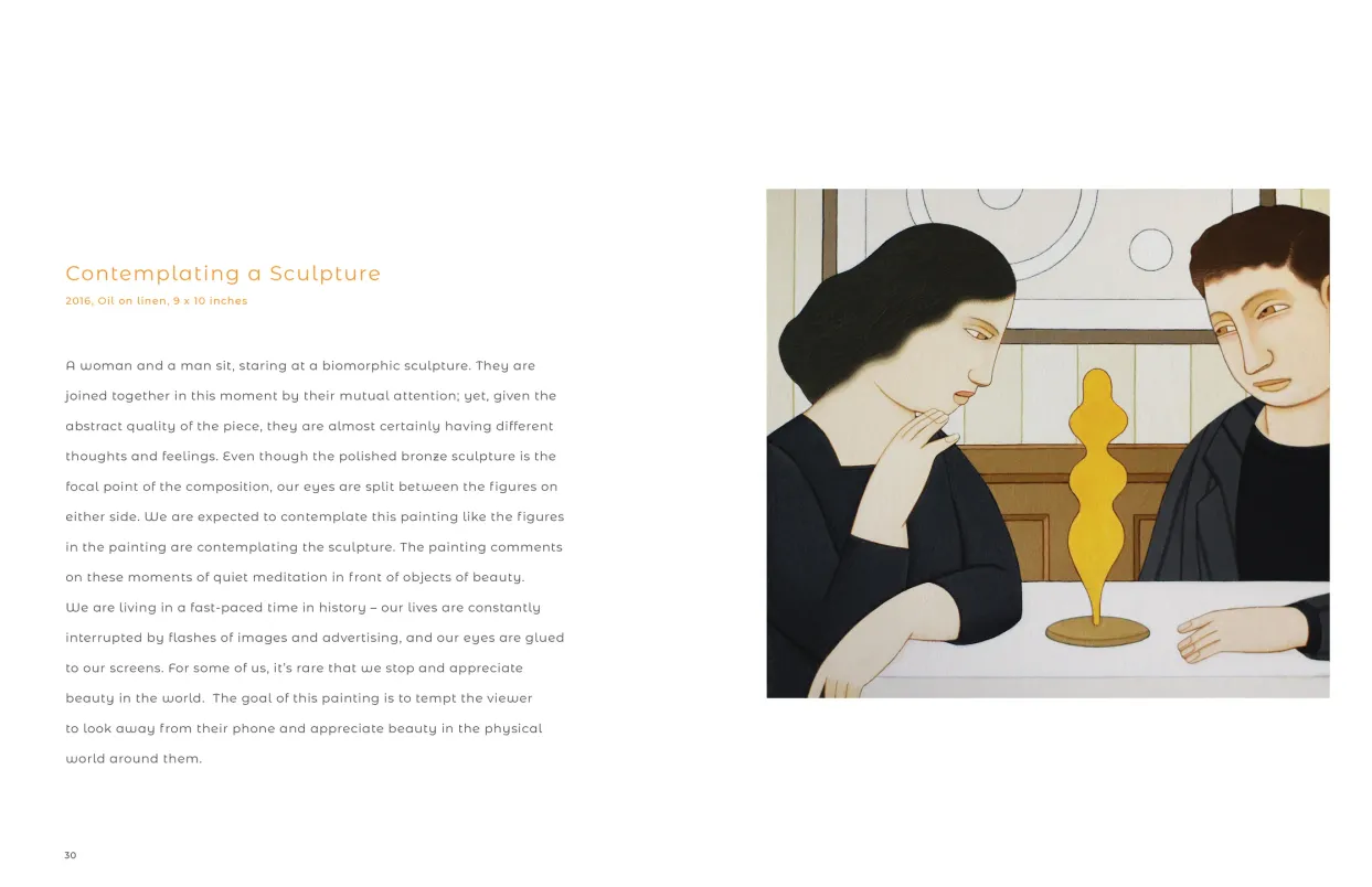 Andrew Stevovich: Contemplating Figures exhibition catalogue, pages 30–31