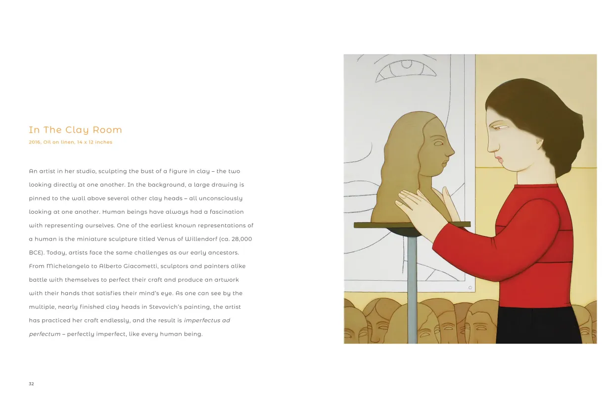 Andrew Stevovich: Contemplating Figures exhibition catalogue, pages 32–33