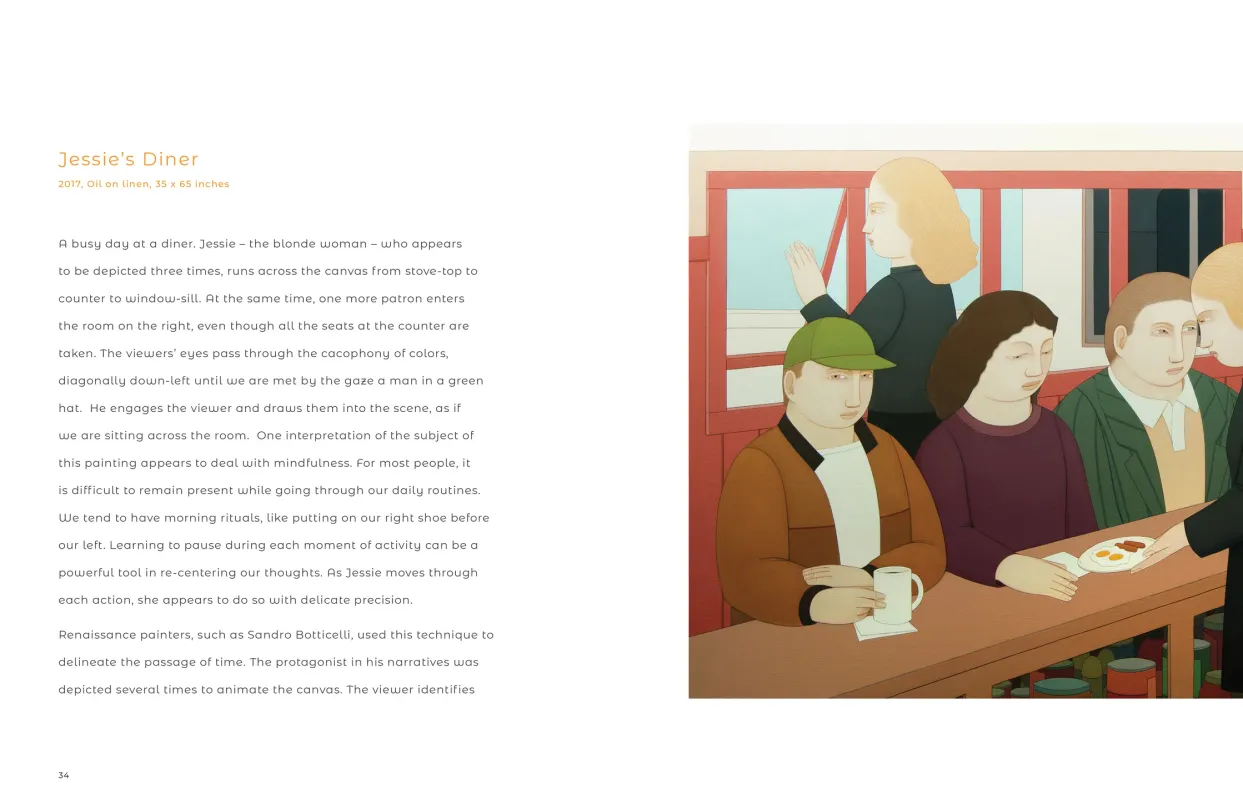Andrew Stevovich: Contemplating Figures exhibition catalogue, pages 34–35