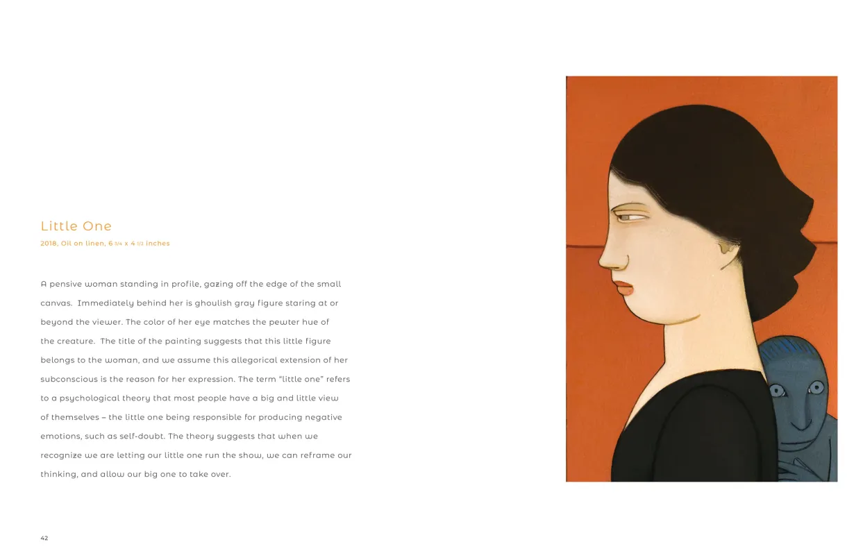 Andrew Stevovich: Contemplating Figures exhibition catalogue, pages 42–43