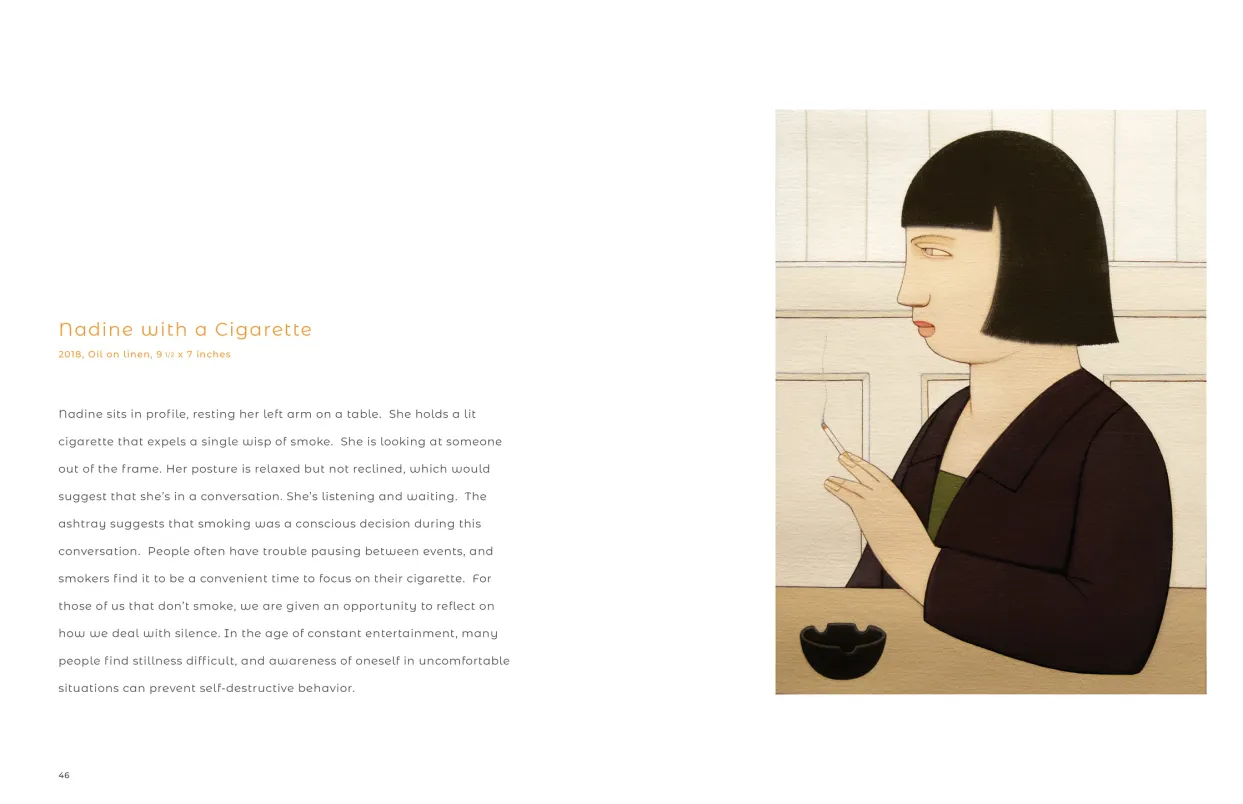 Andrew Stevovich: Contemplating Figures exhibition catalogue, pages 46–47