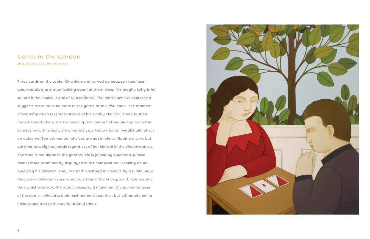 Andrew Stevovich: Contemplating Figures exhibition catalogue, pages 8–9