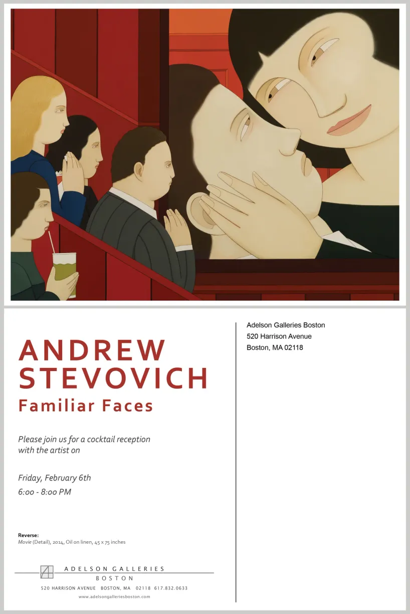 Printed exhibition postcard design