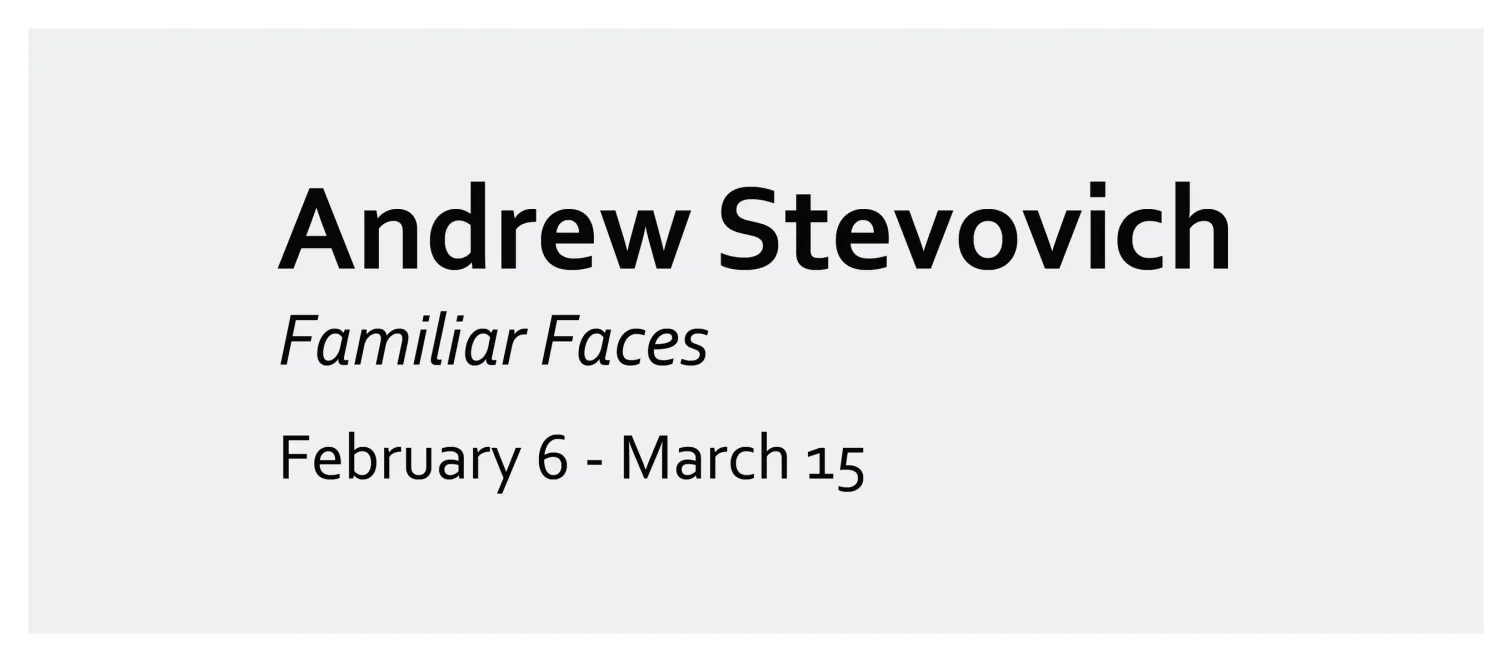 Exhibition title lettering