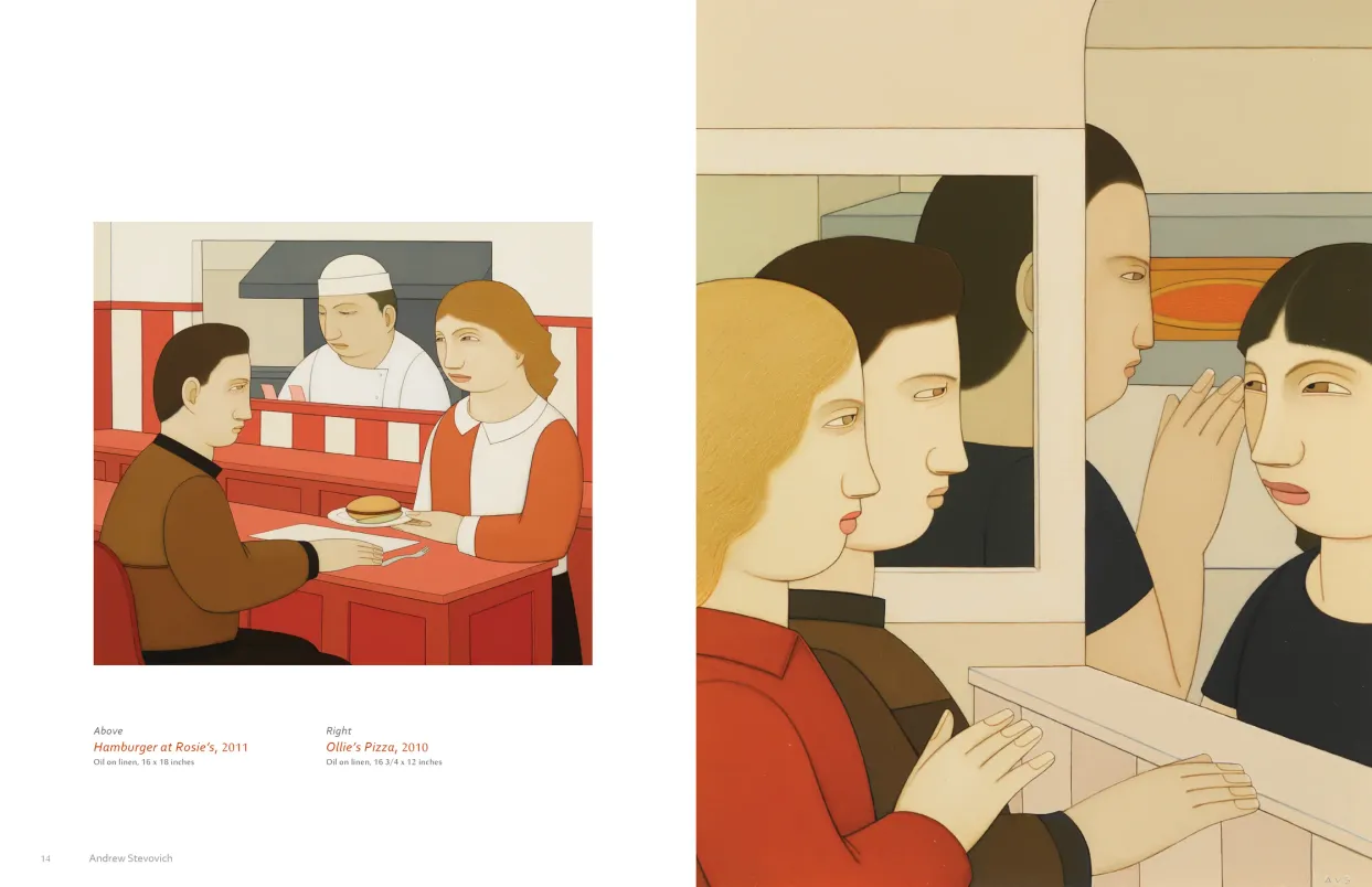 Andrew Stevovich: Familiar Faces exhibition catalogue, pages 14–15