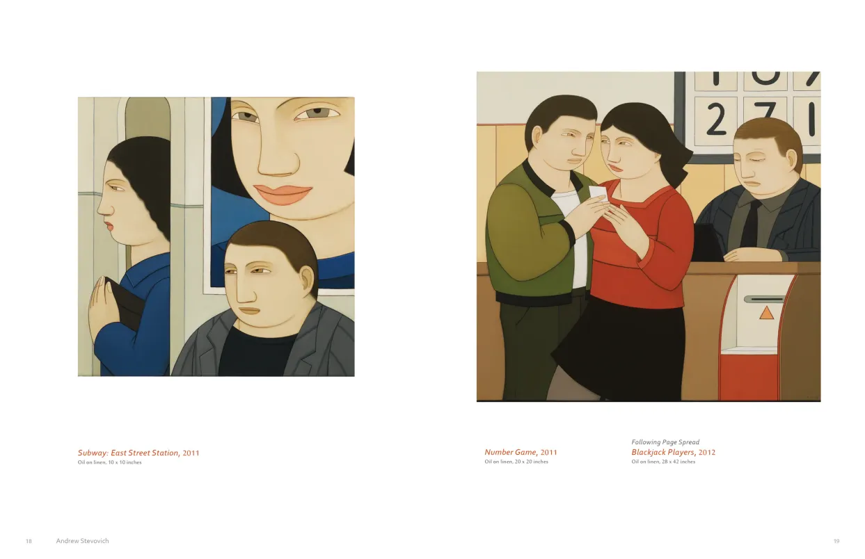 Andrew Stevovich: Familiar Faces exhibition catalogue, pages 18–19