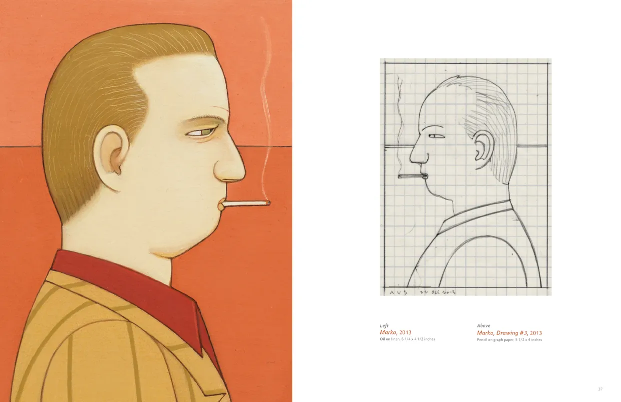 Andrew Stevovich: Familiar Faces exhibition catalogue, pages 36–37