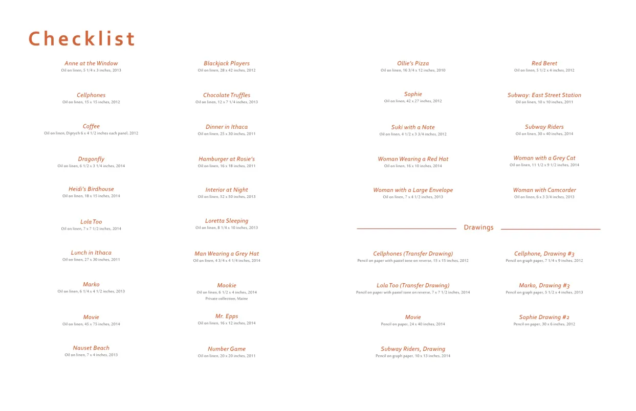 Andrew Stevovich: Familiar Faces exhibition catalogue, pages 58–59