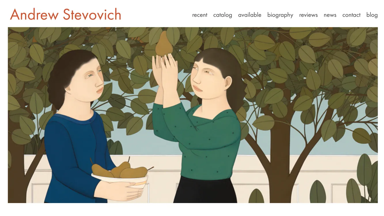 Andrew Stevovich Web Home Page, c. 2008