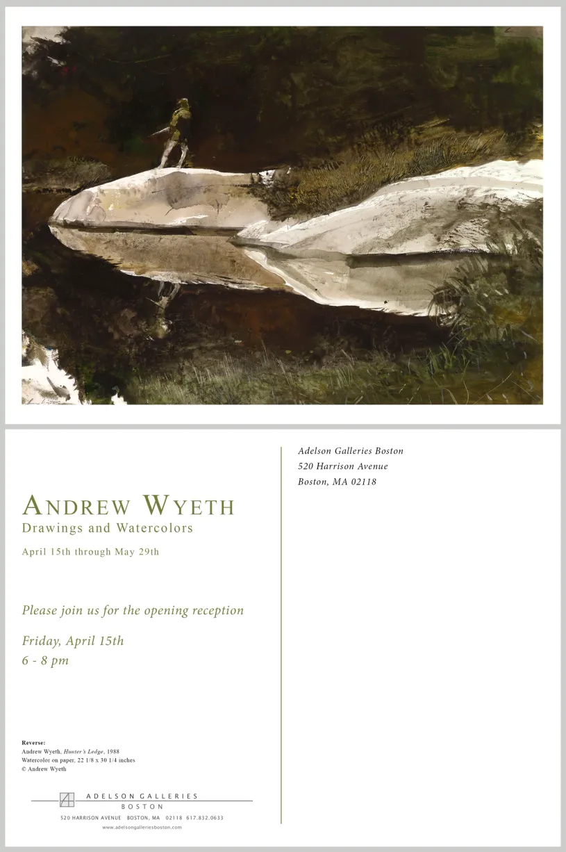 Printed exhibition postcard design
