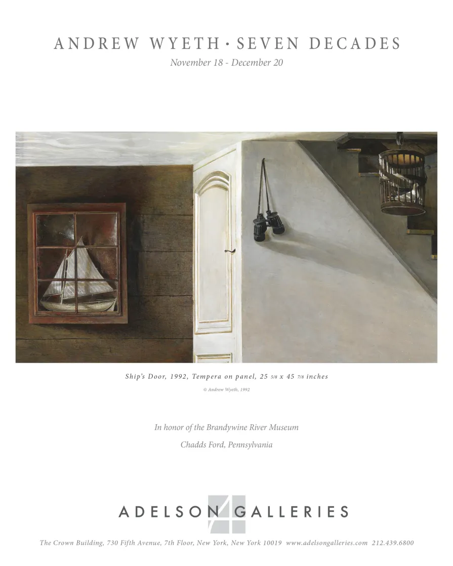 Andrew Wyeth: Seven Decades Art and Antiques Magazine Ad