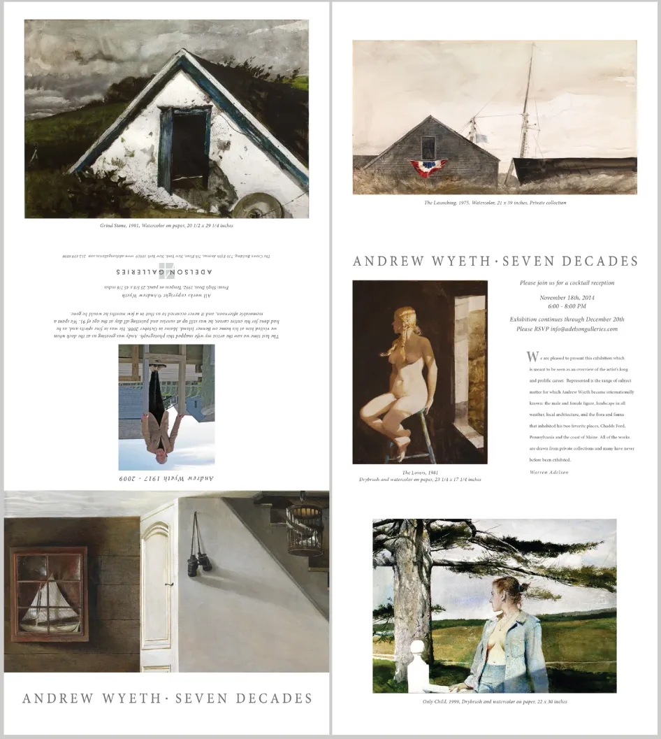 Andrew Wyeth: Seven Decades Brochure