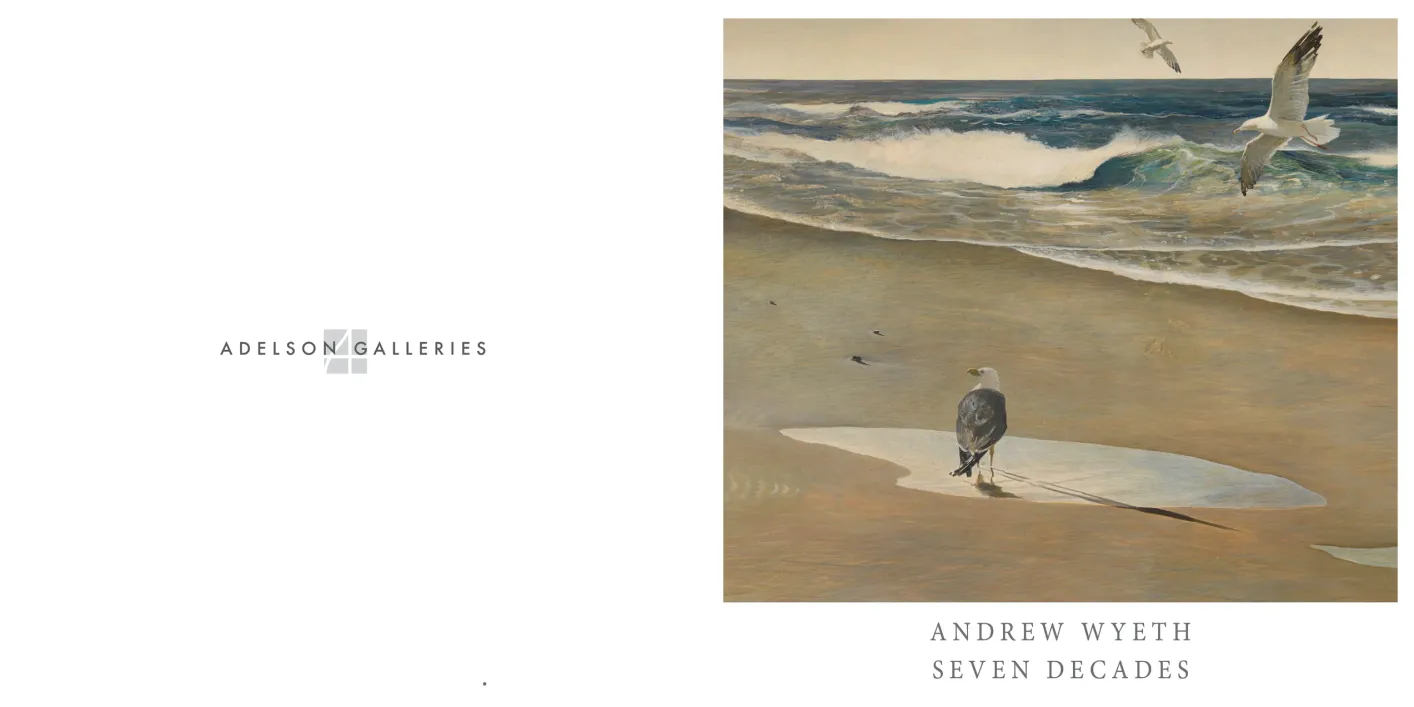 Andrew Wyeth: Seven Decades exhibition catalogue, cover spread