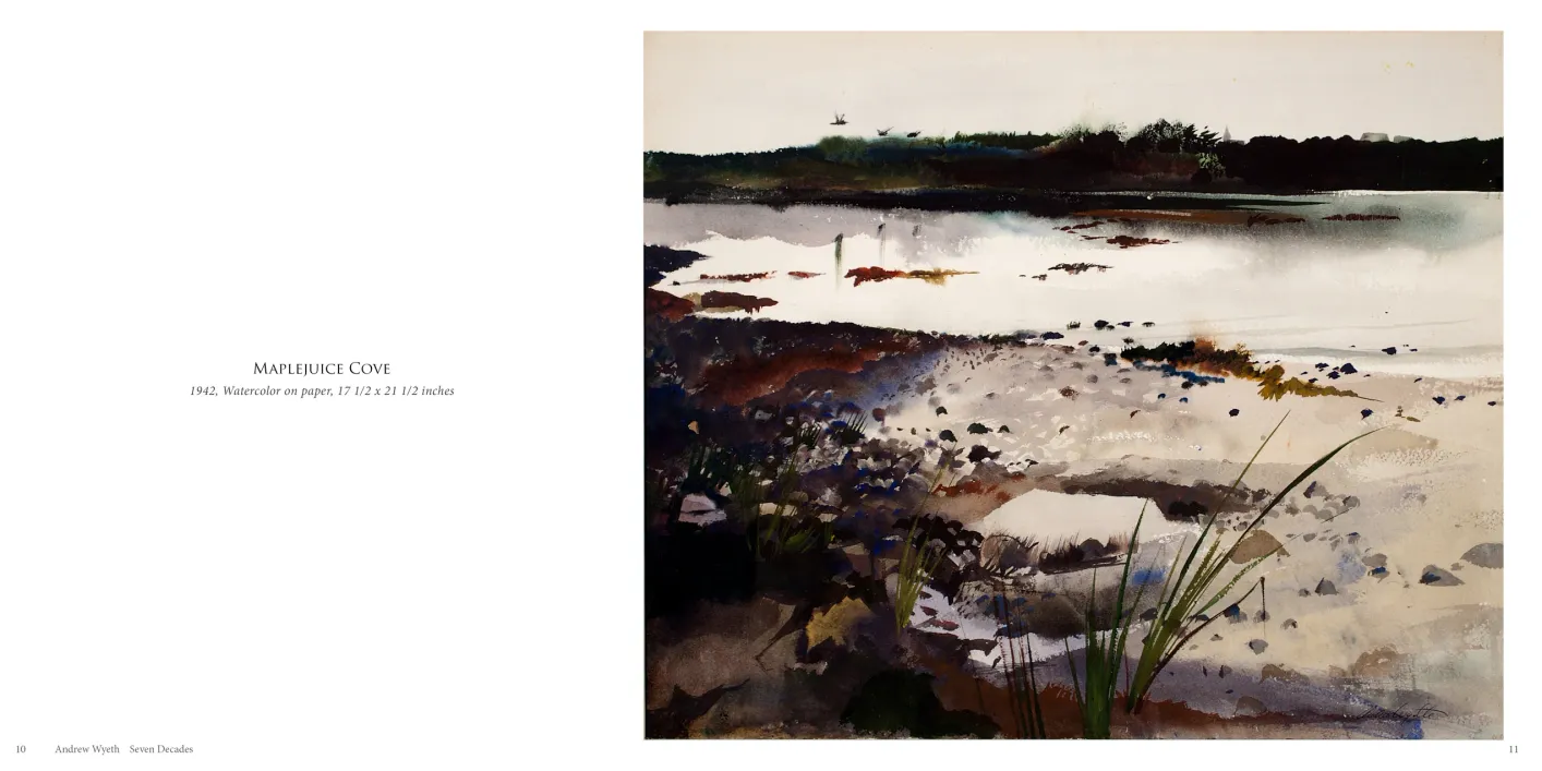 Andrew Wyeth: Seven Decades exhibition catalogue, pages 10–11