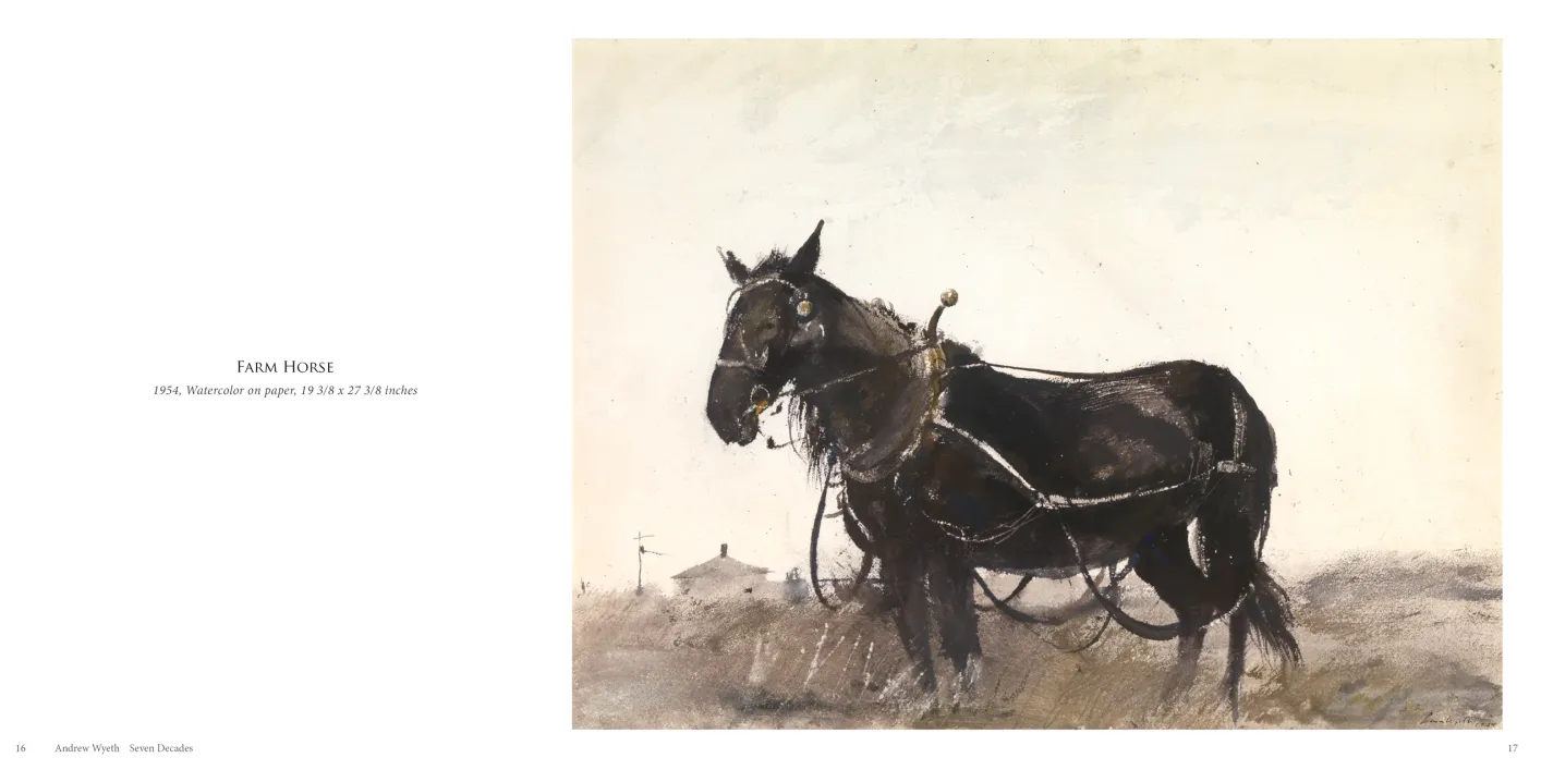 Andrew Wyeth: Seven Decades exhibition catalogue, pages 16–17