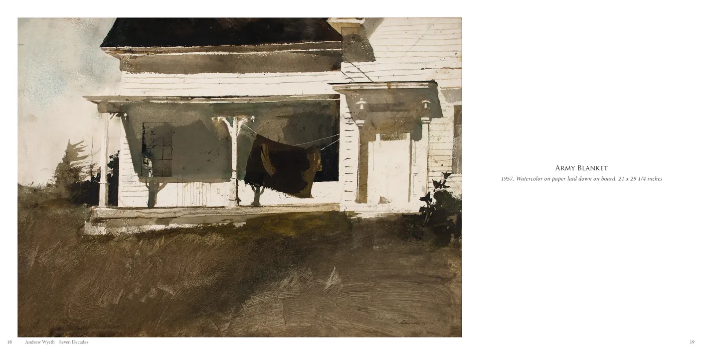 Andrew Wyeth: Seven Decades exhibition catalogue, pages 18–19