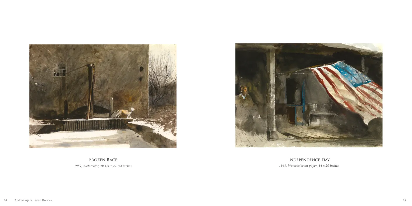 Andrew Wyeth: Seven Decades exhibition catalogue, pages 24–25