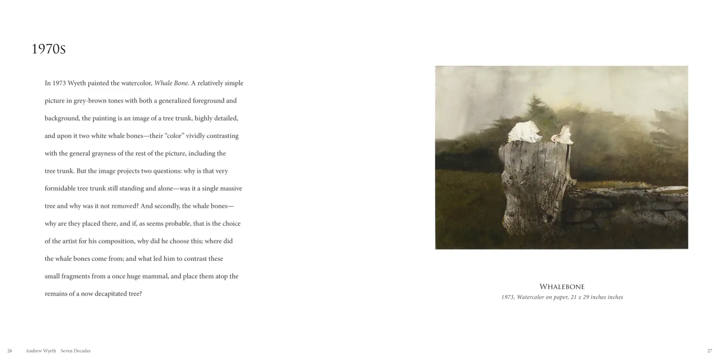 Andrew Wyeth: Seven Decades exhibition catalogue, pages 26–27