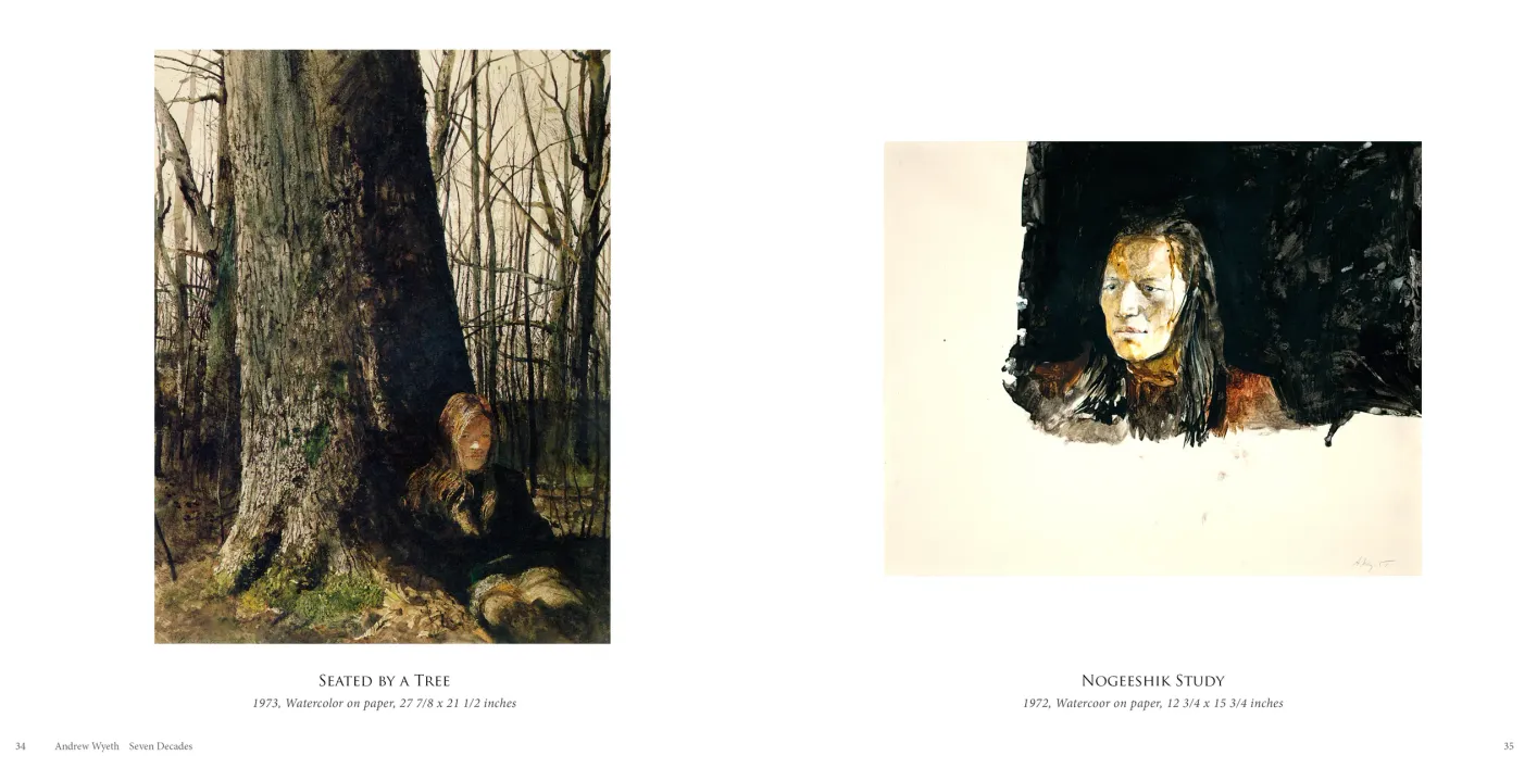 Andrew Wyeth: Seven Decades exhibition catalogue, pages 34–35