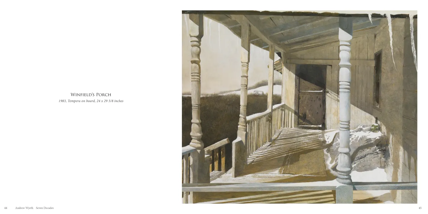 Andrew Wyeth: Seven Decades exhibition catalogue, pages 44–45