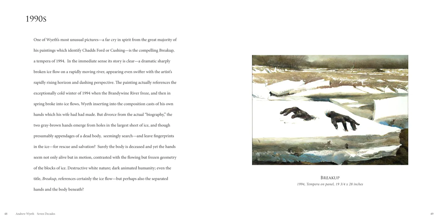 Andrew Wyeth: Seven Decades exhibition catalogue, pages 48–49