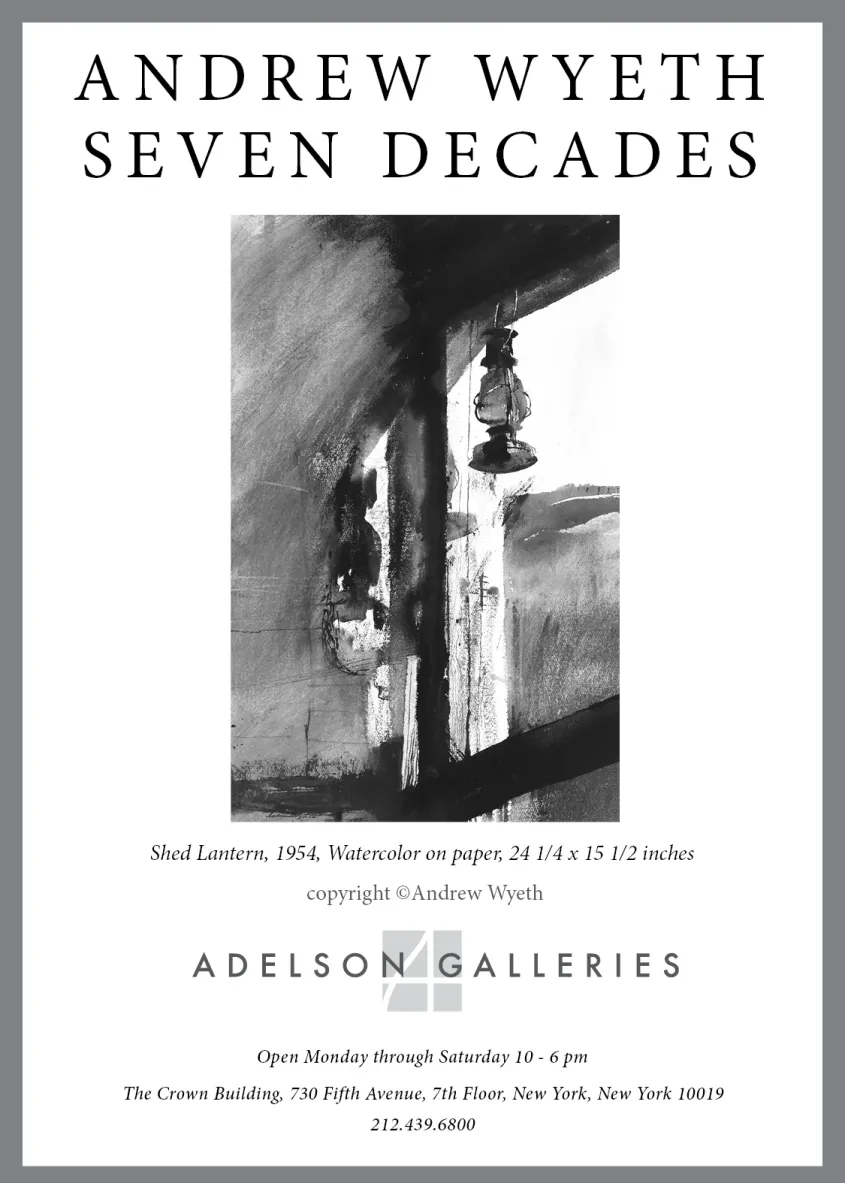 Andrew Wyeth: Seven Decades New York Times Ad Campaign Week 3