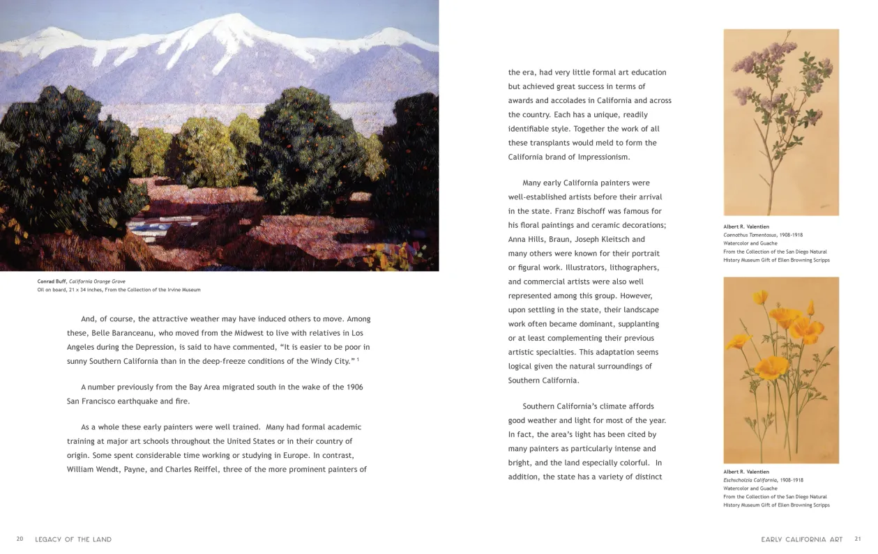 Art in Nature: Legacy of the Land exhibition catalogue, pages 20–21