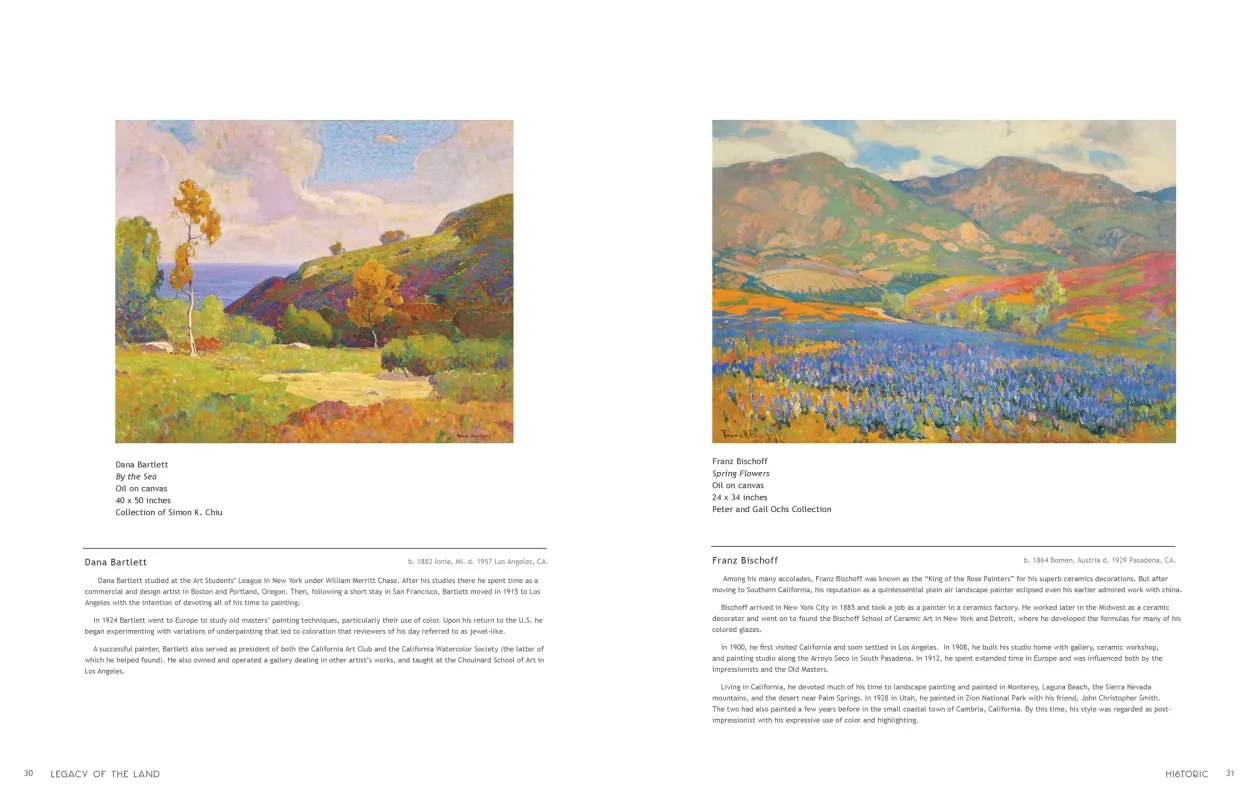Art in Nature: Legacy of the Land exhibition catalogue, pages 30–31